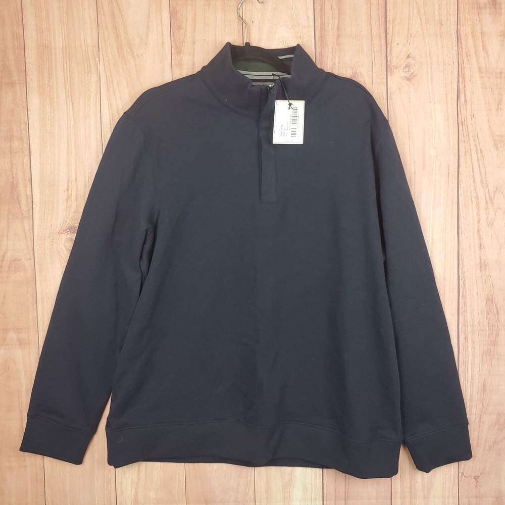UNTUCKit Mens Quarter Zip Sweater Sz XL Corral‎ Pullover NEW NWT